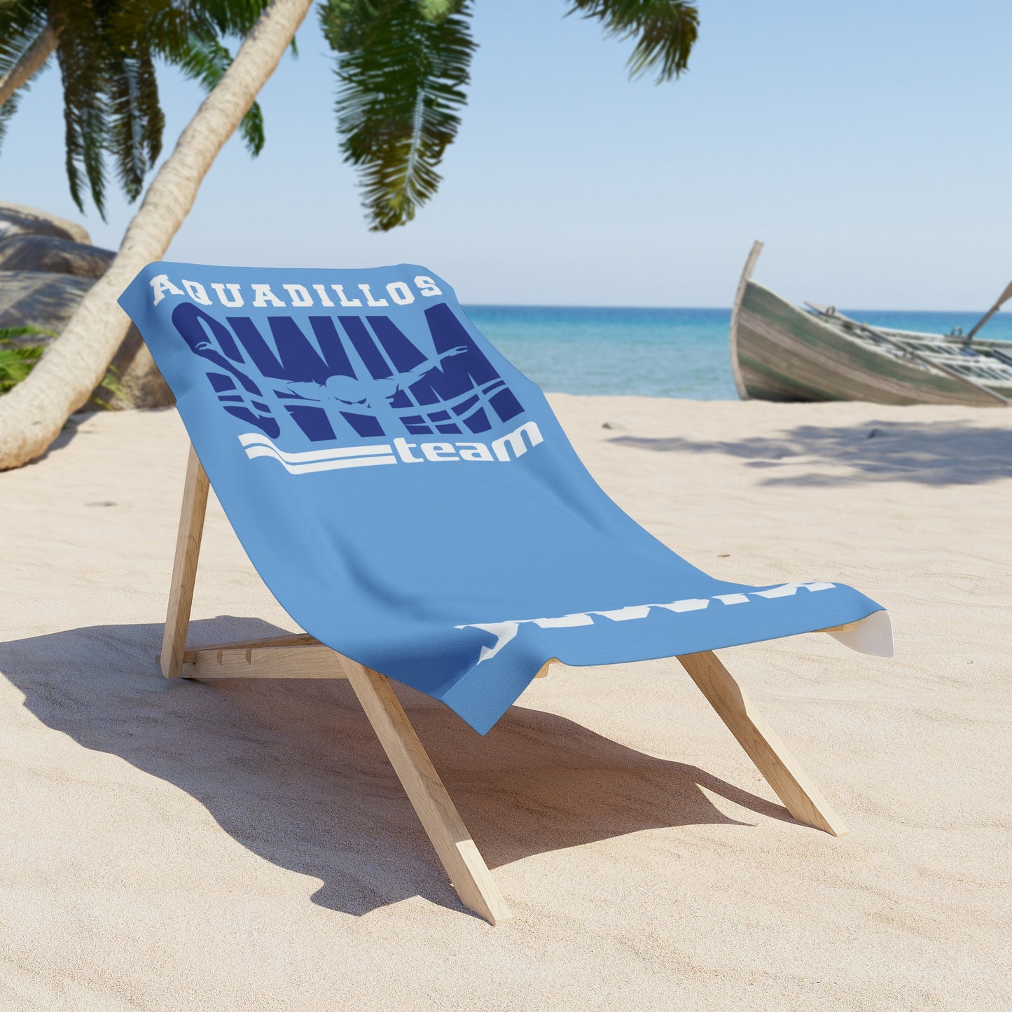 Custom Aquadillos Swim Team Beach Towel