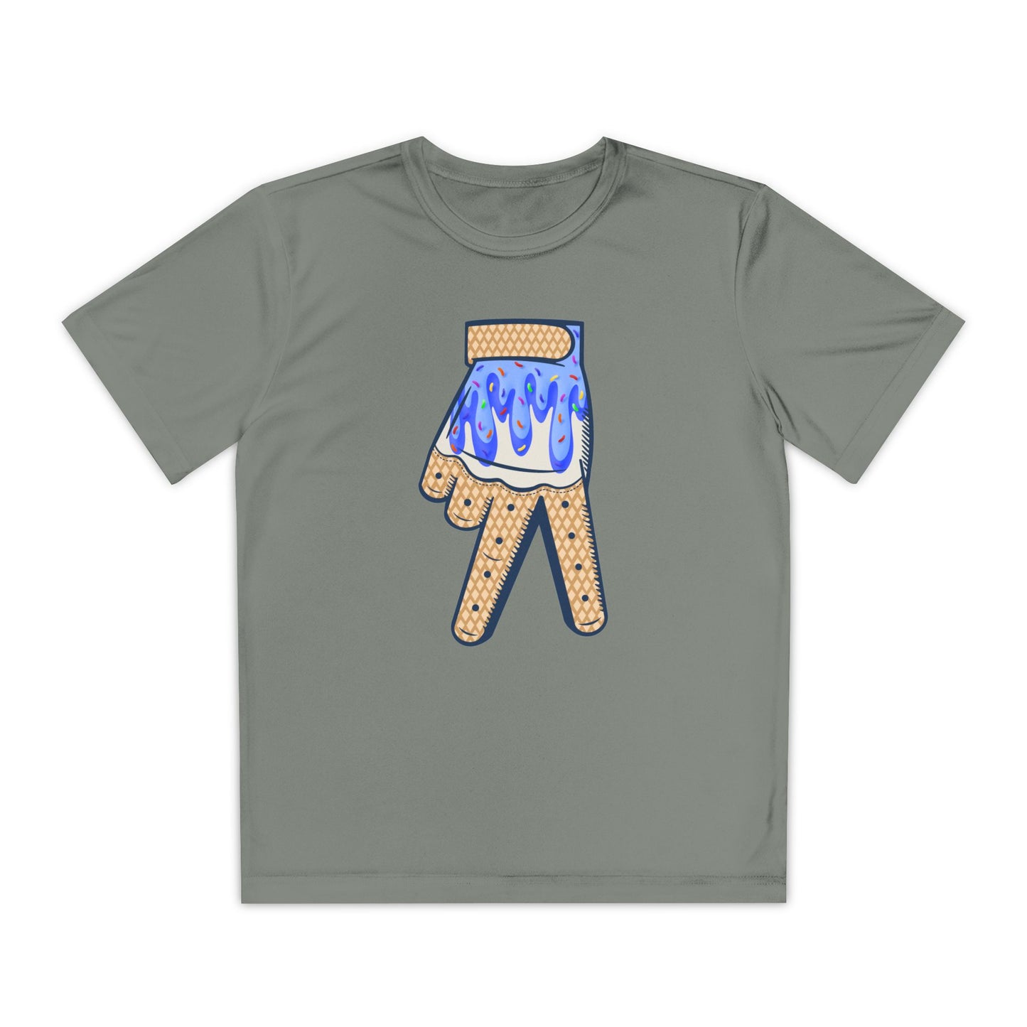 Custom Dub Drip Youth Competitor Tee with Ice Cream Drip Number