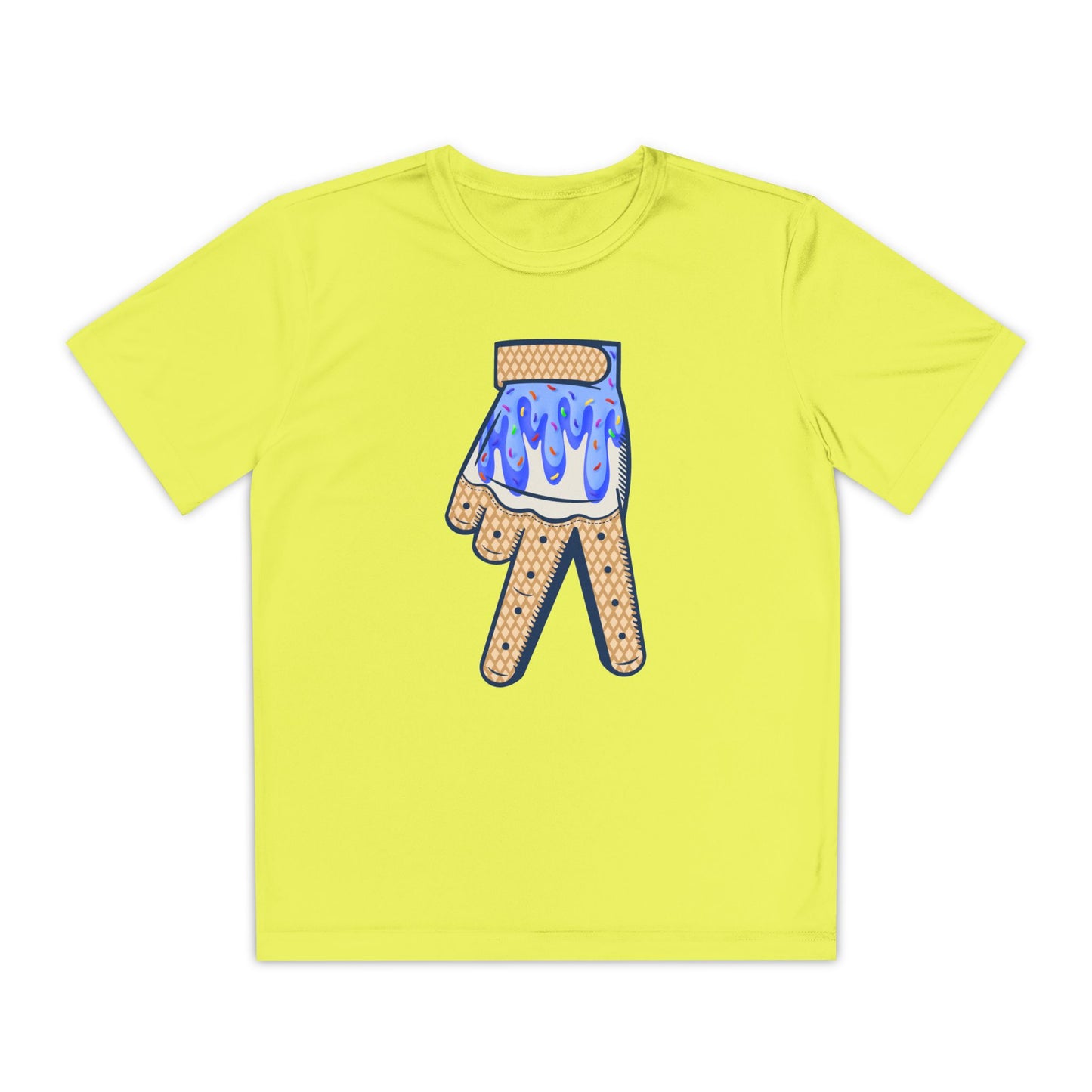 Custom Dub Drip Youth Competitor Tee with Ice Cream Drip Number
