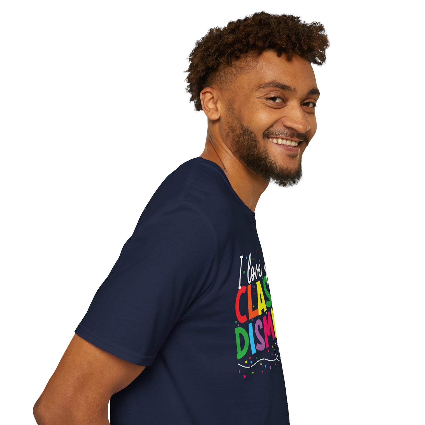 Rainbow I Love You All, CLASS DISMISSED Unisex Soft Style T-shirt