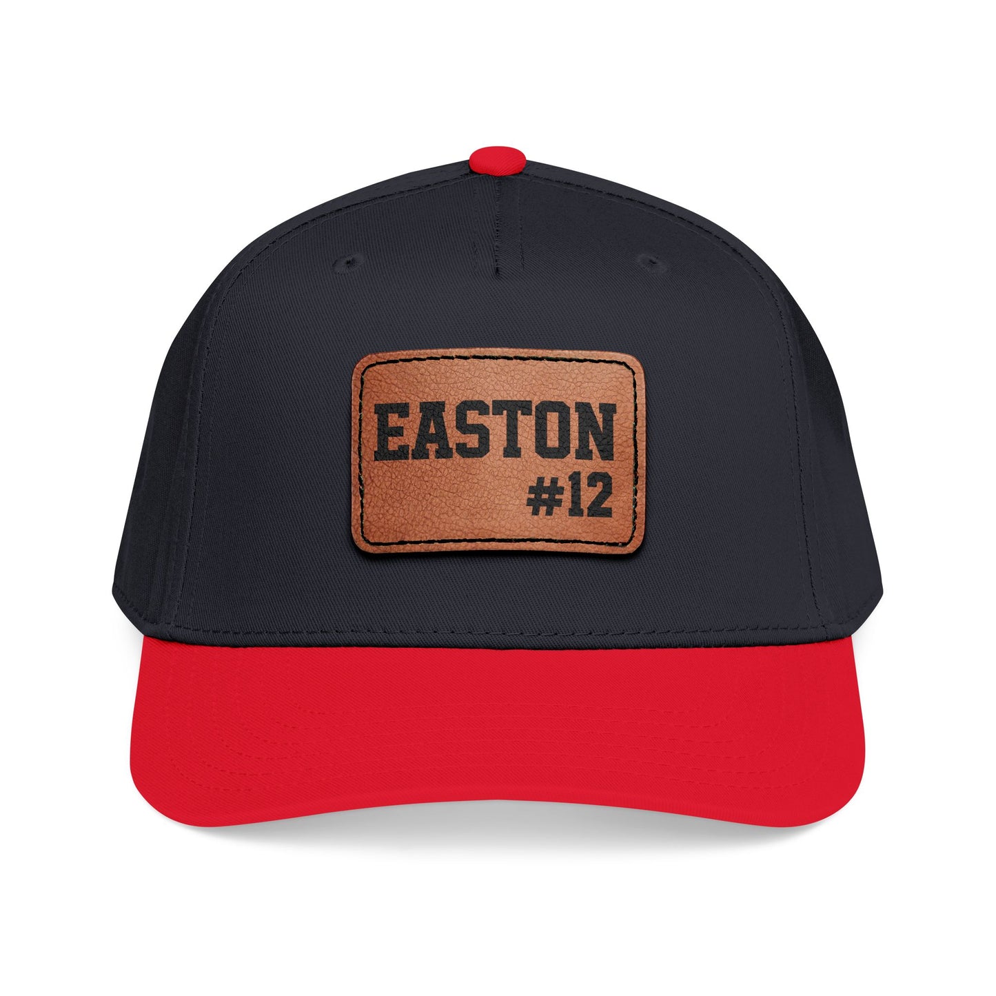 Custom Game Day Hat | Leather Patch Name & Number Hat