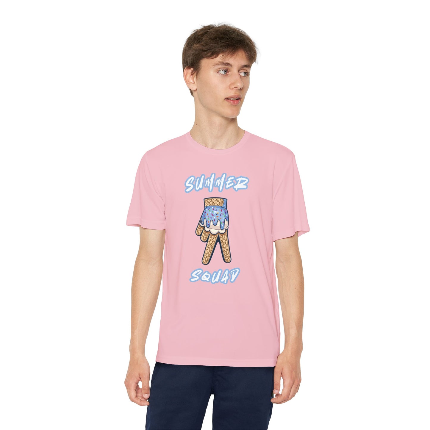 Custom Youth Summer Squad Ice Cream Drip Competitor Tee