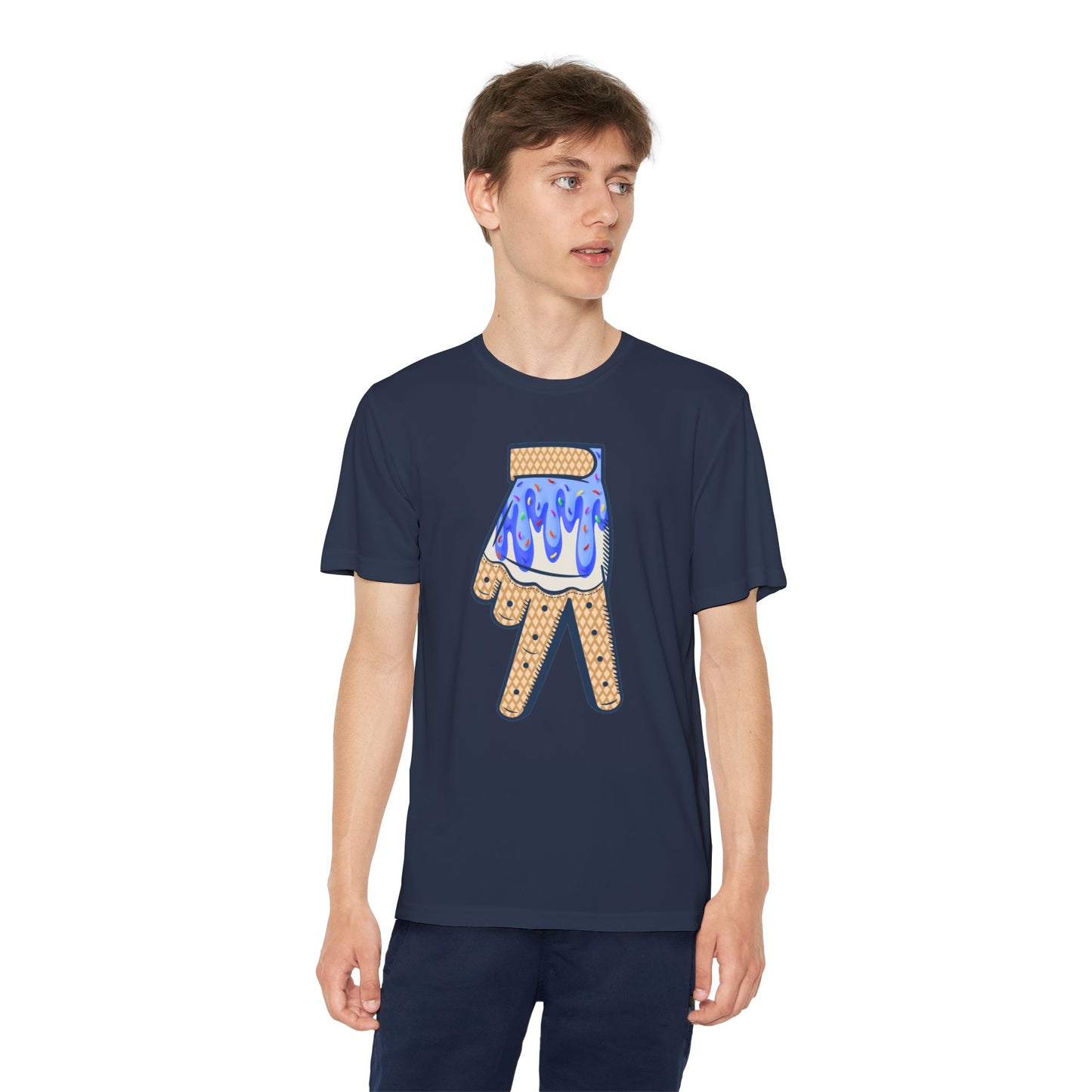 Custom Dub Drip Youth Competitor Tee with Ice Cream Drip Number