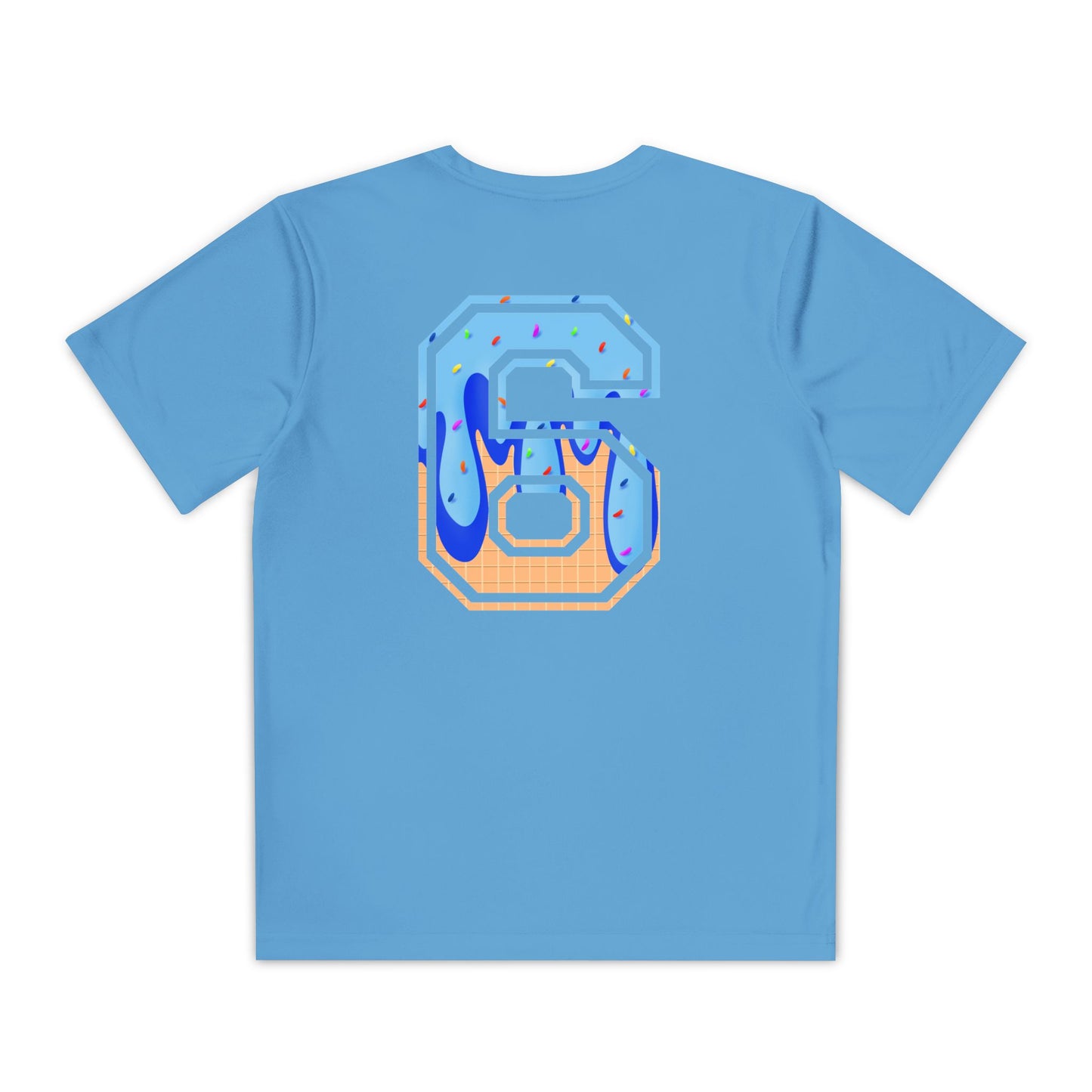 Custom Dub Drip Youth Competitor Tee with Ice Cream Drip Number