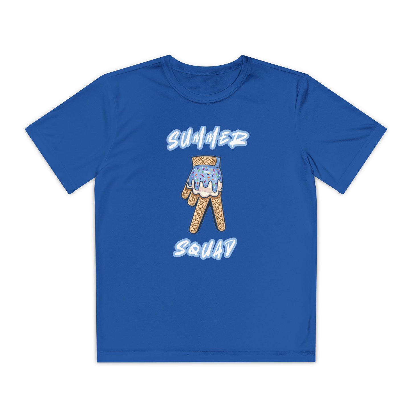 Custom Youth Summer Squad Ice Cream Drip Competitor Tee