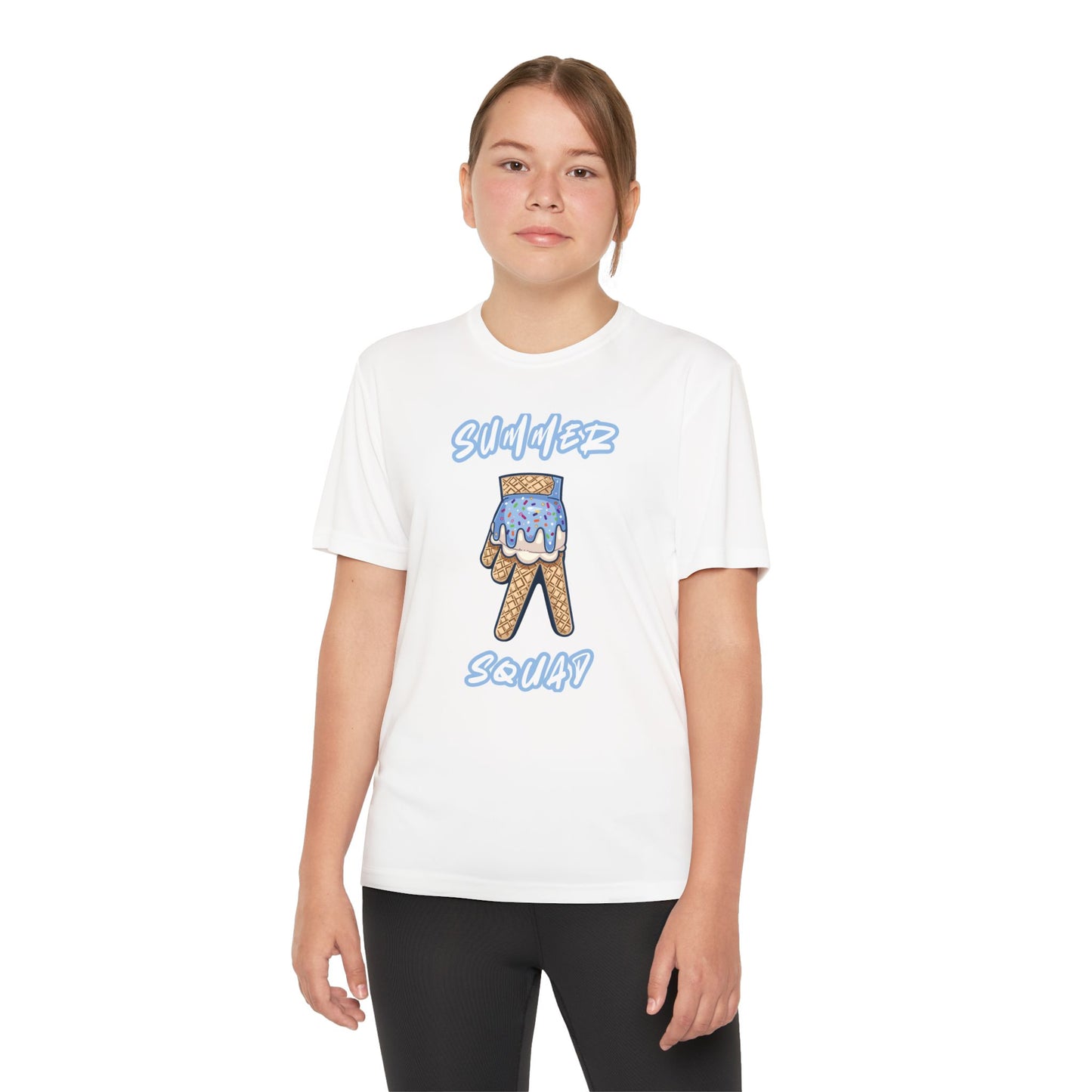 Custom Youth Summer Squad Ice Cream Drip Competitor Tee