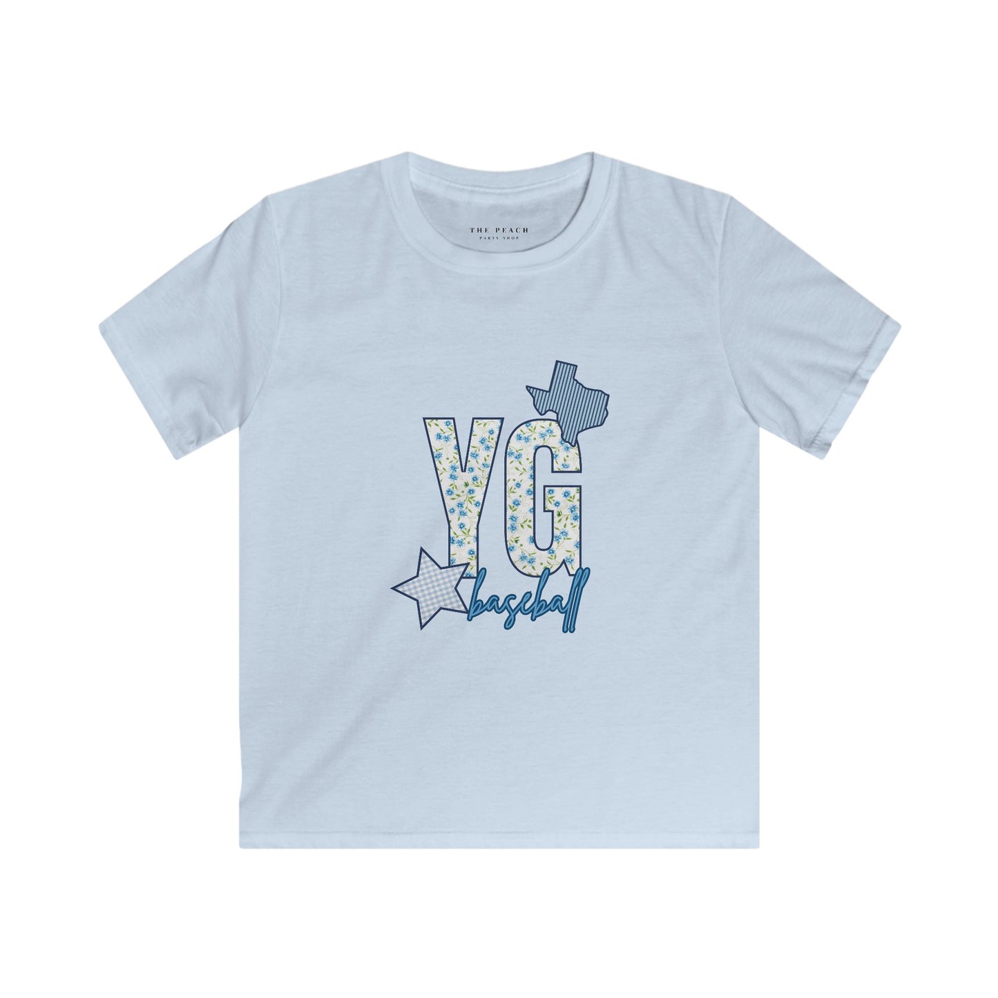 Personalized YG Patchwork Softstyle T-shirt- Youth