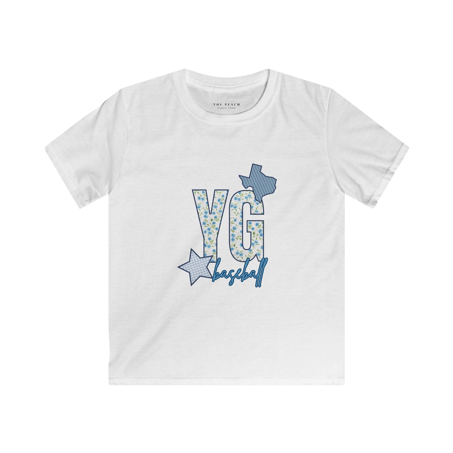 Personalized YG Patchwork Softstyle T-shirt- Youth