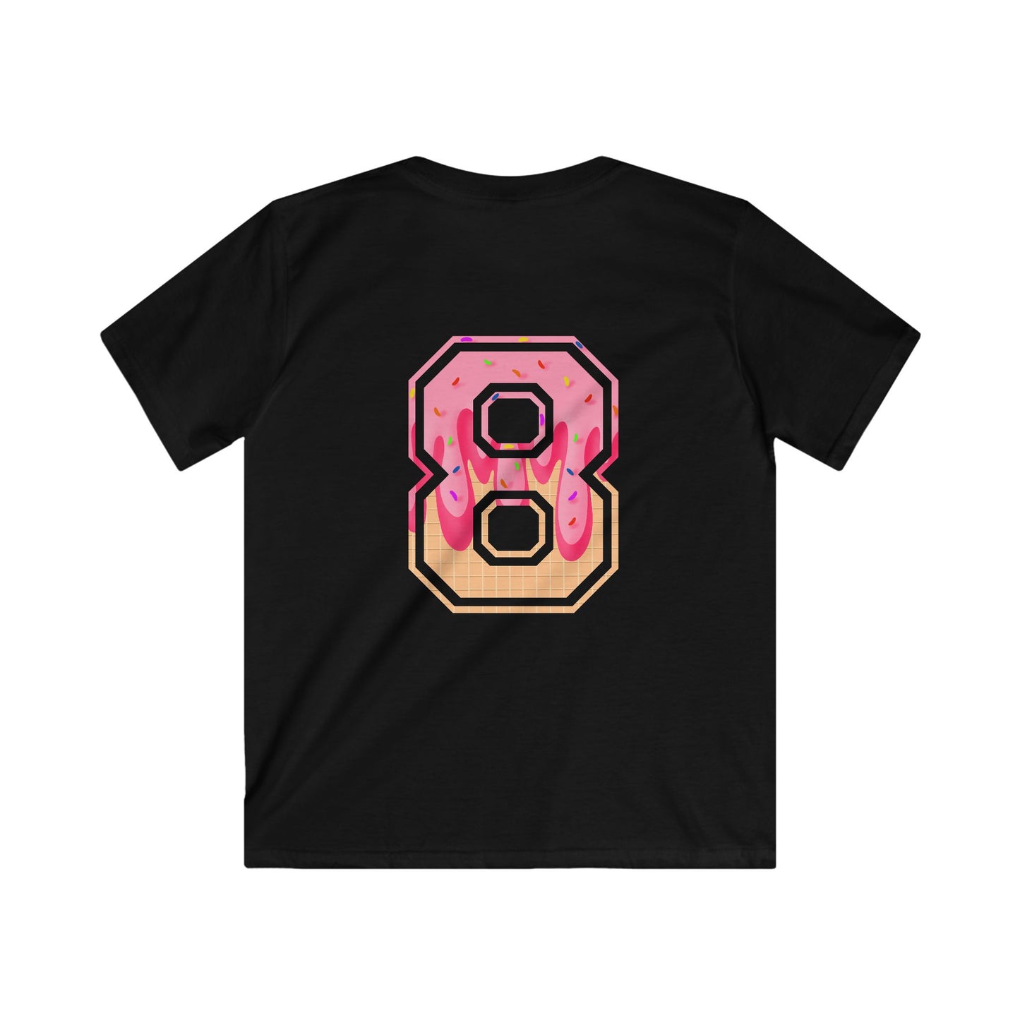Doubles & Bubbles Youth Tee - Customizable with Ice Cream Drip Number