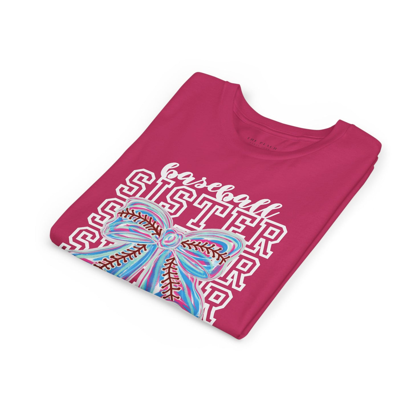 Baseball Sister Bow TShirt