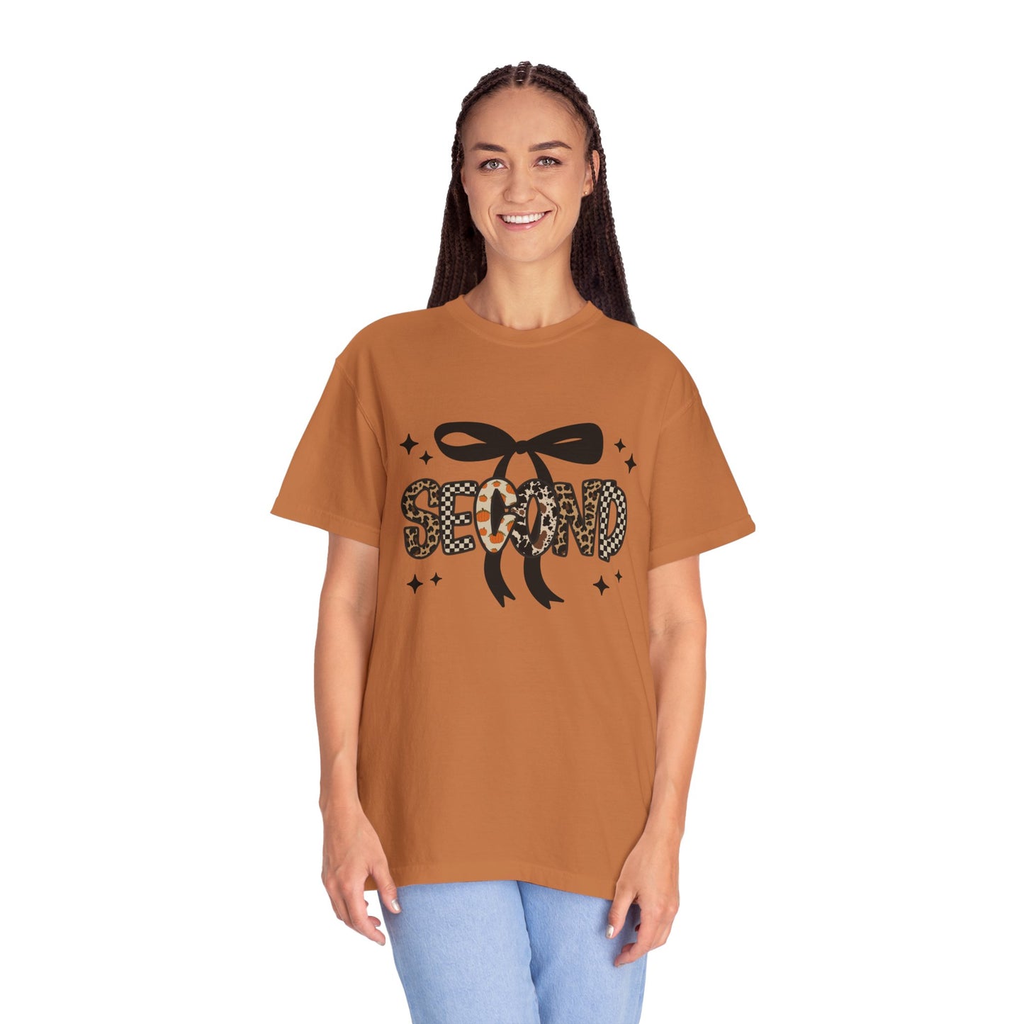 Fall Faux Embroidery T-shirt for Second Grade Teachers