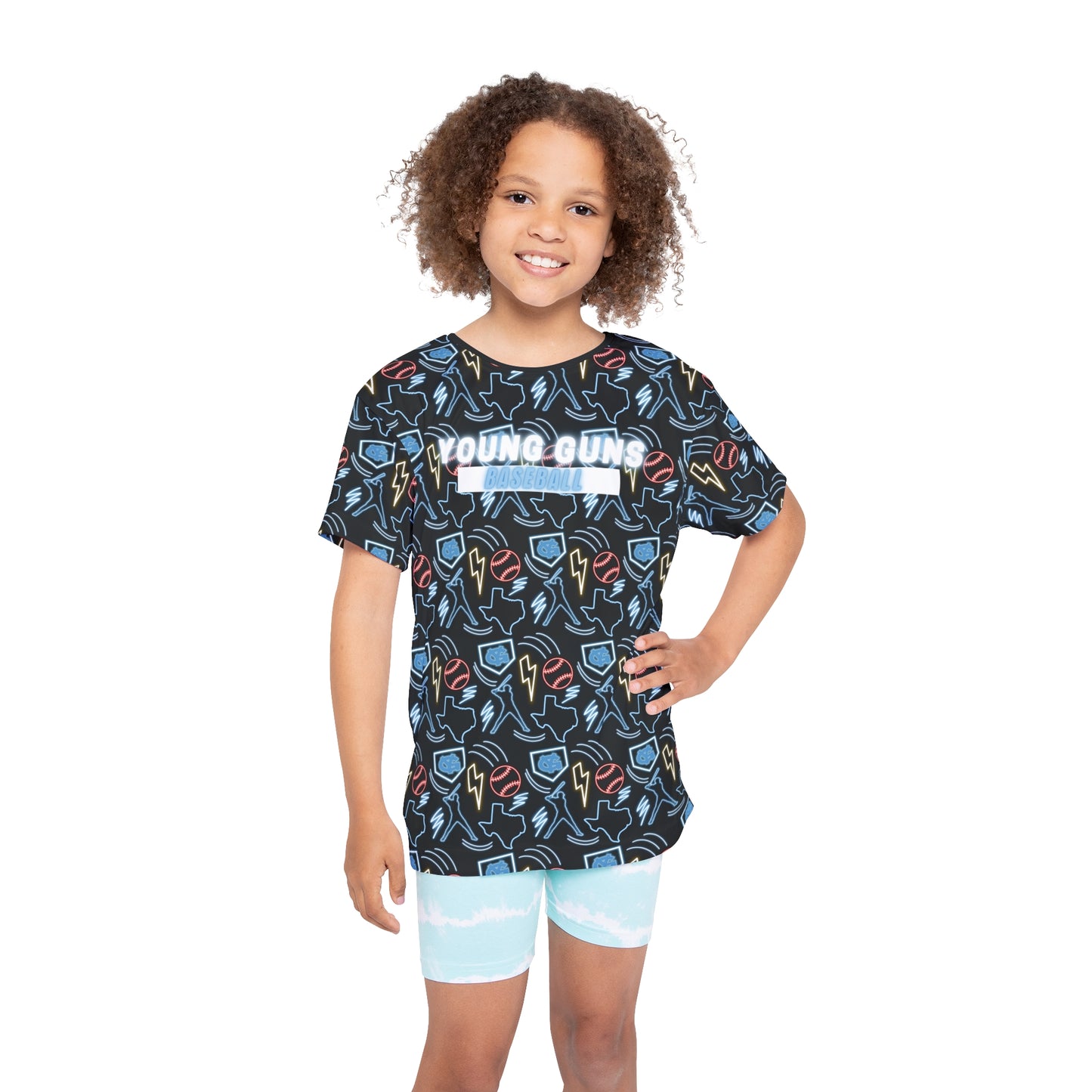 Kids Jersey Neon Icon Sports Shirt - Custom YG Design