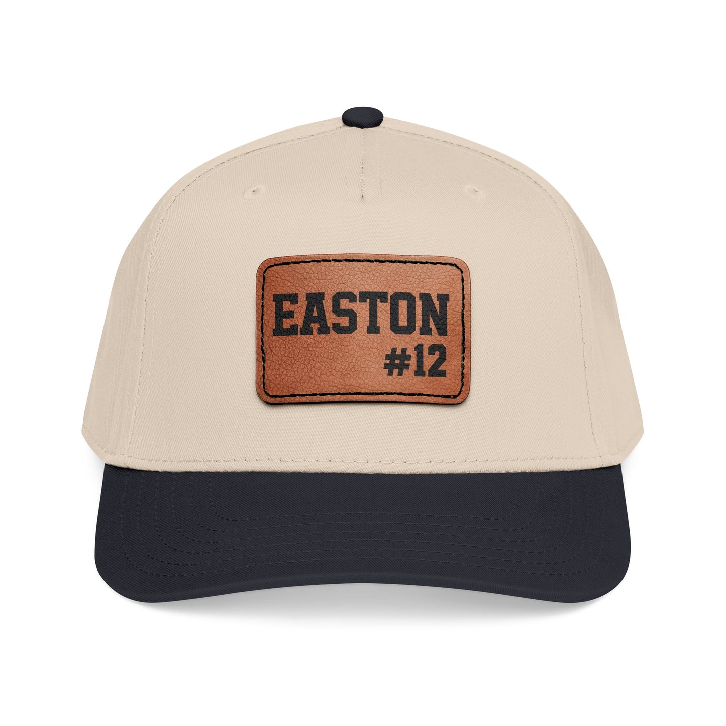 Custom Game Day Hat | Leather Patch Name & Number Hat