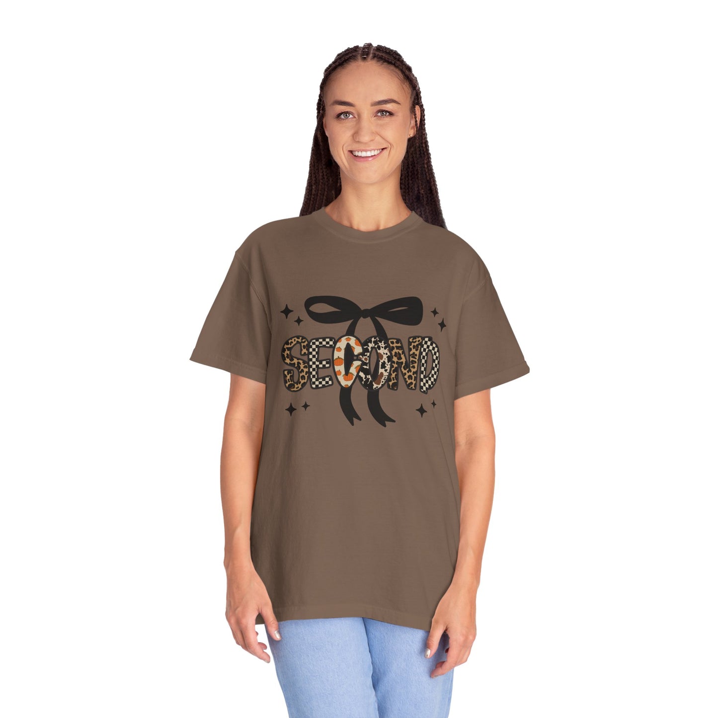 Fall Faux Embroidery T-shirt for Second Grade Teachers