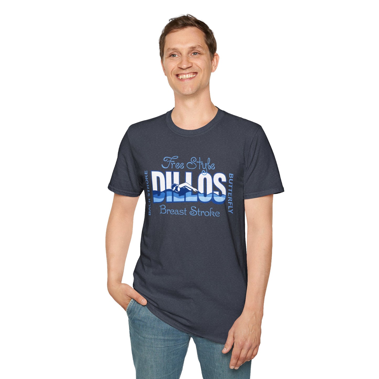 Dillos Blue Wave Strokes Shirt