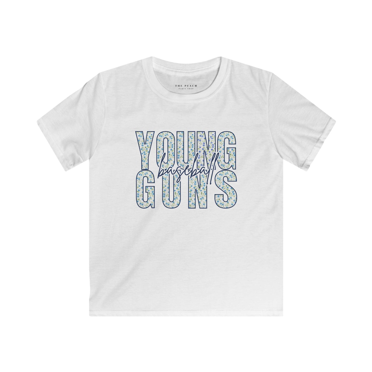 Personalized Young Guns Floral Patchwork Shirt- Youth