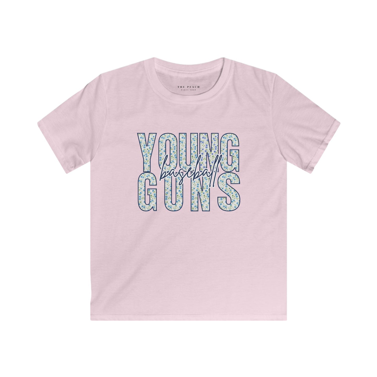 Personalized Young Guns Floral Patchwork Shirt- Youth
