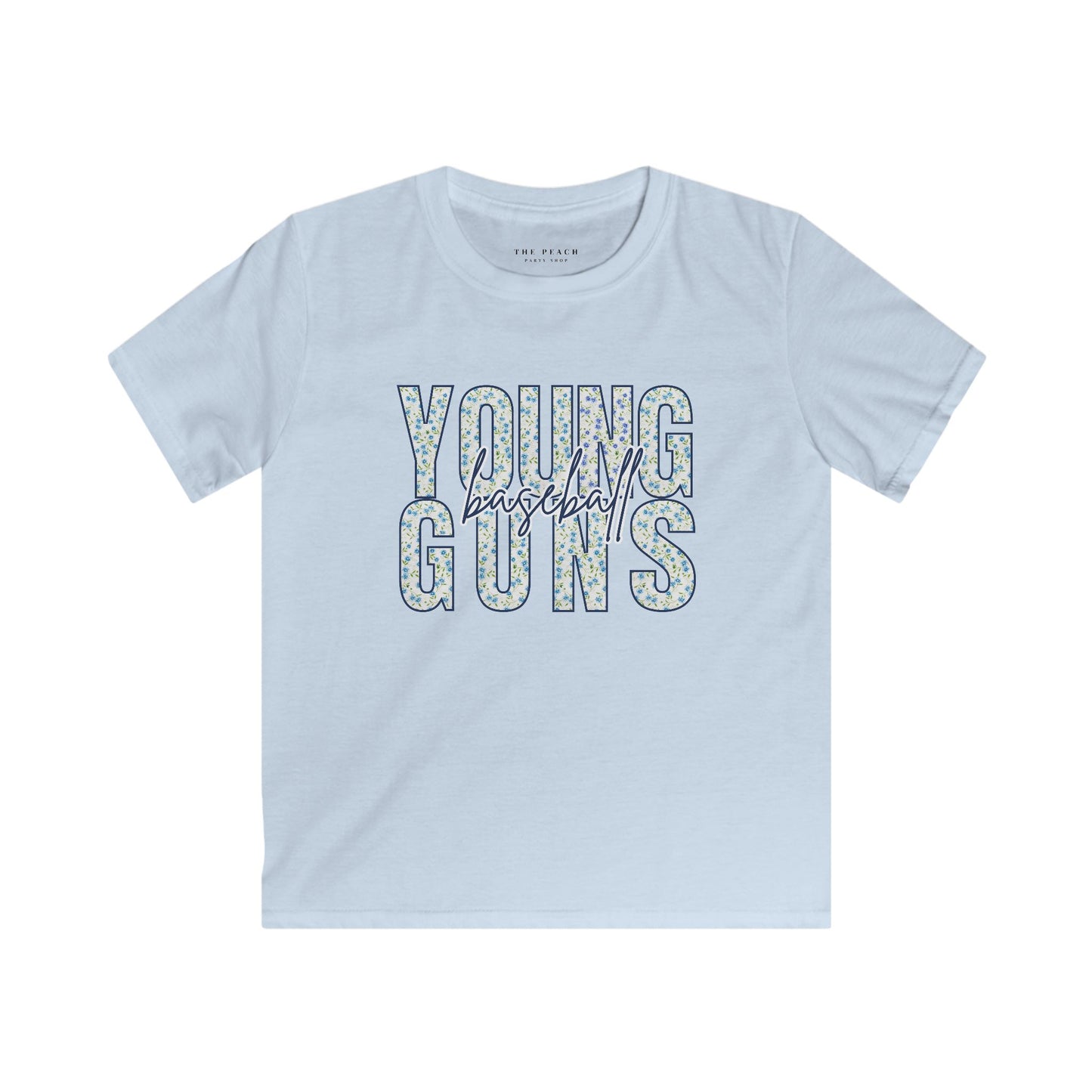 Personalized Young Guns Floral Patchwork Shirt- Youth