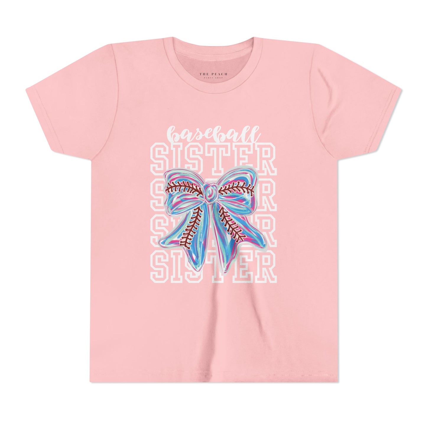 Baseball Sister Bow TShirt