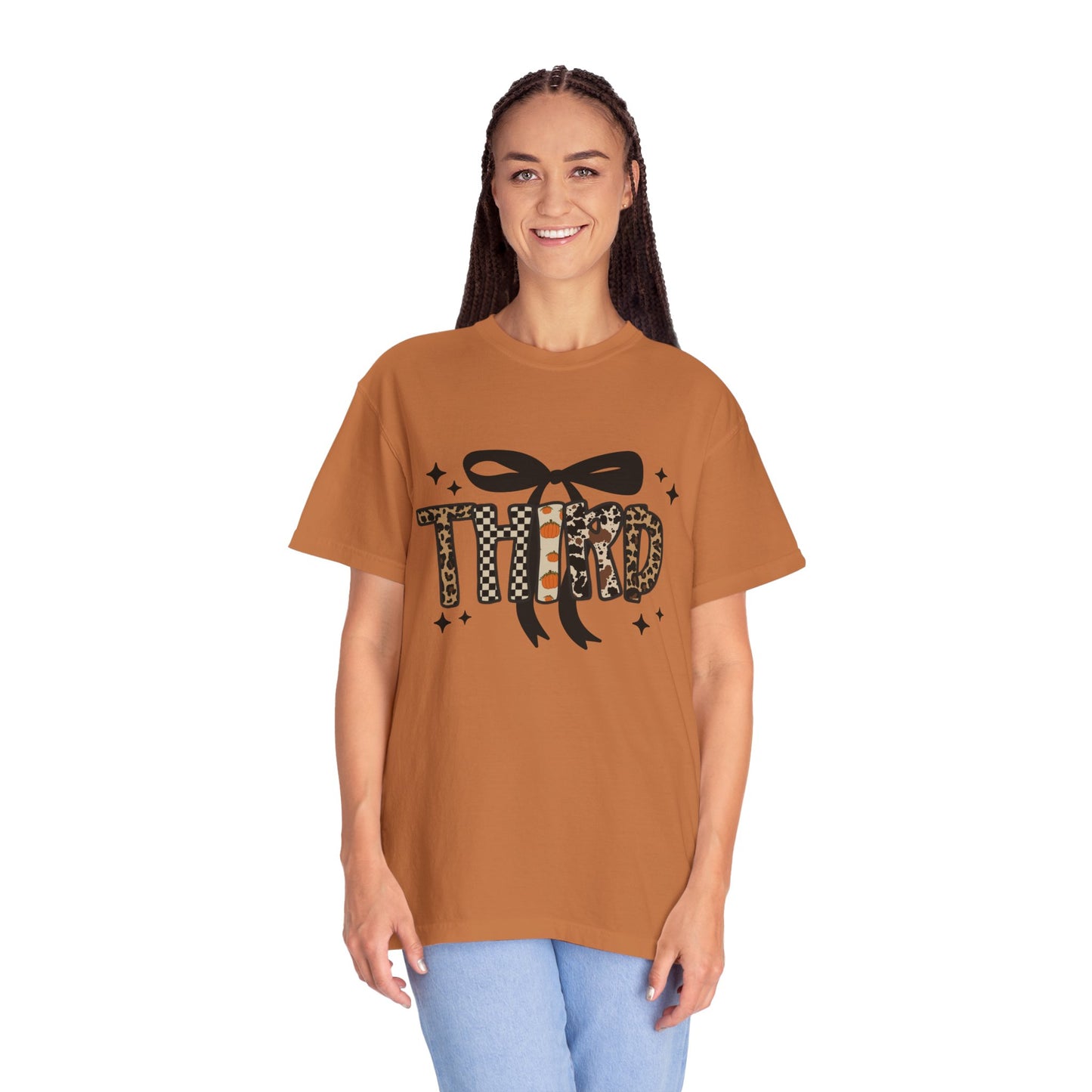 Fall Faux Embroidery T-shirt for Third Grade Teachers