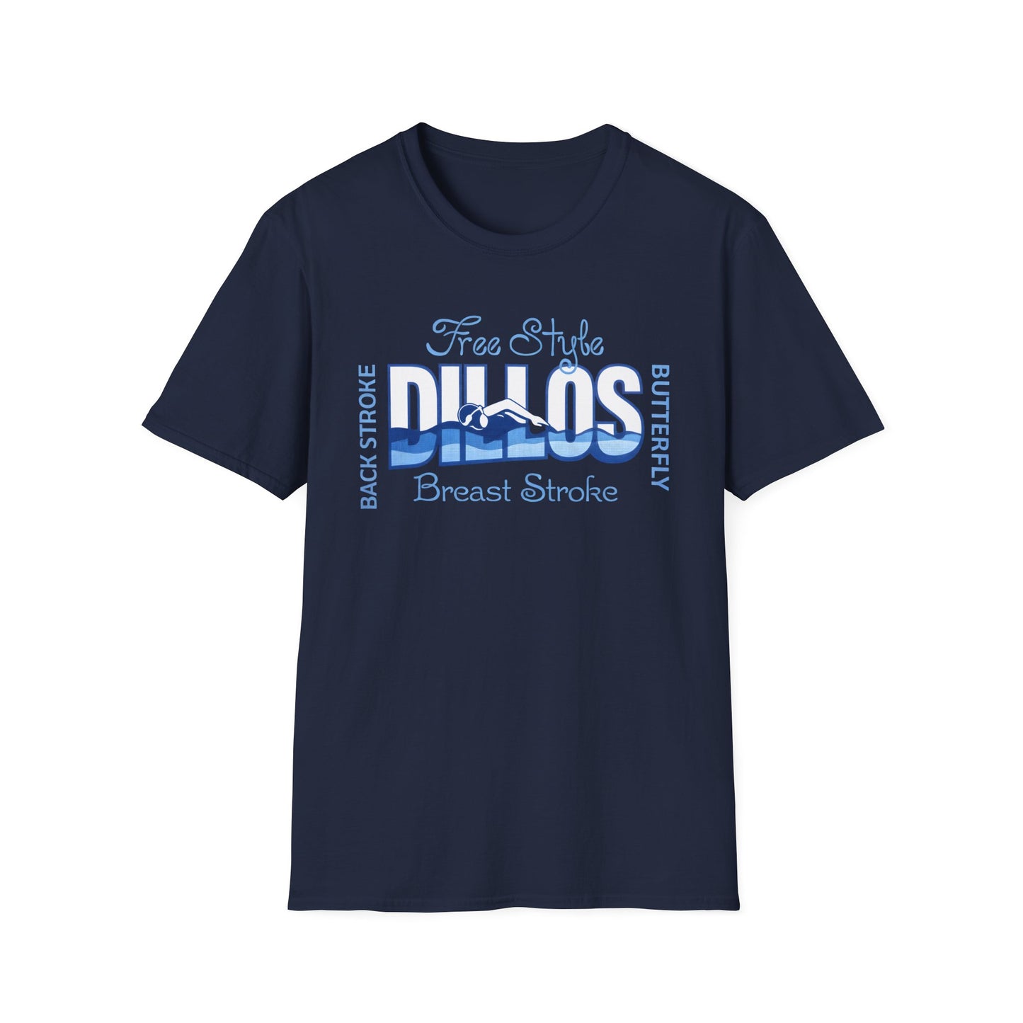 Dillos Blue Wave Strokes Shirt