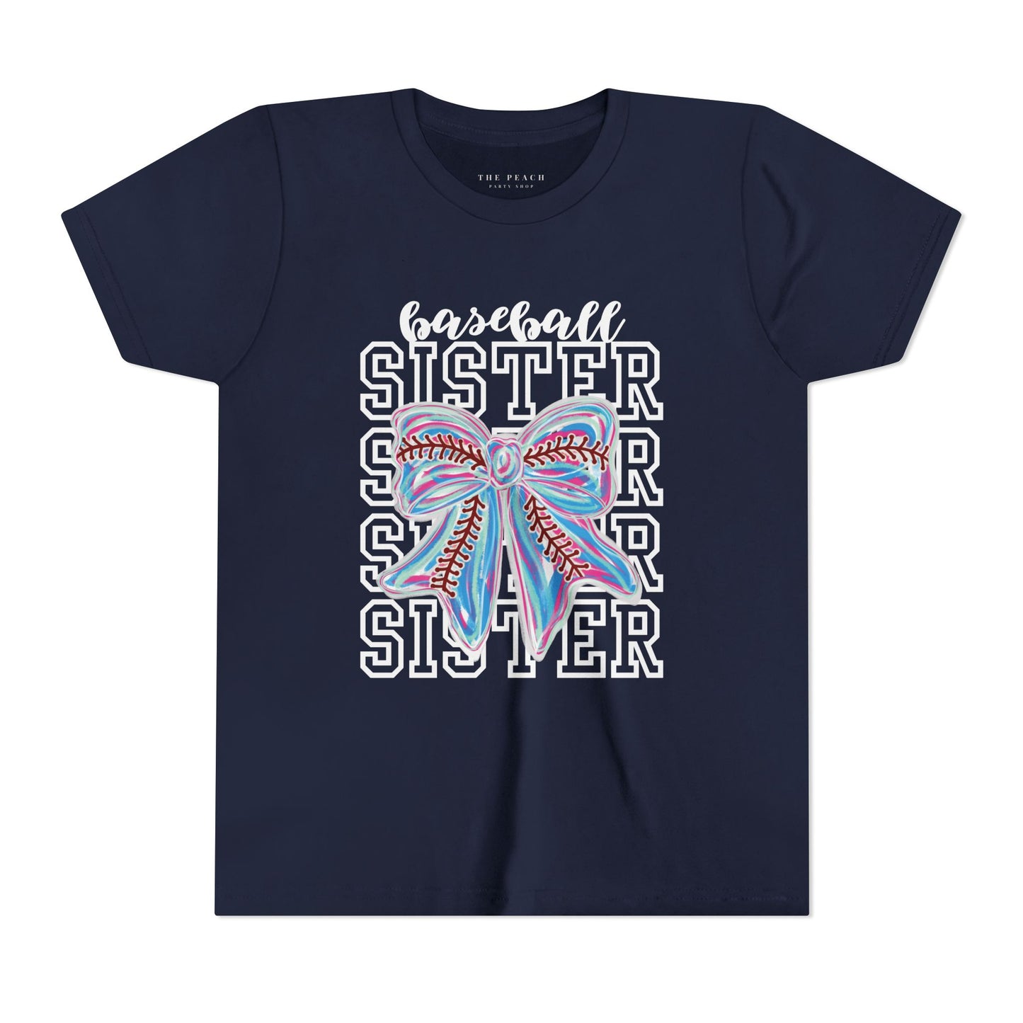 Baseball Sister Bow TShirt