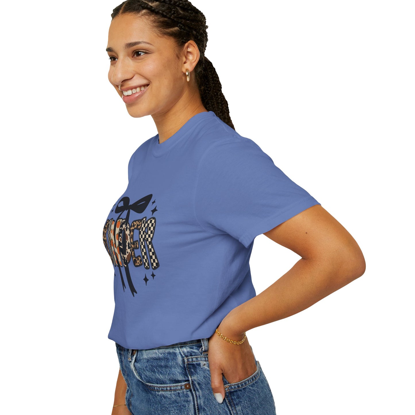 Fall Faux Embroidery T-shirt for Kinder Teachers