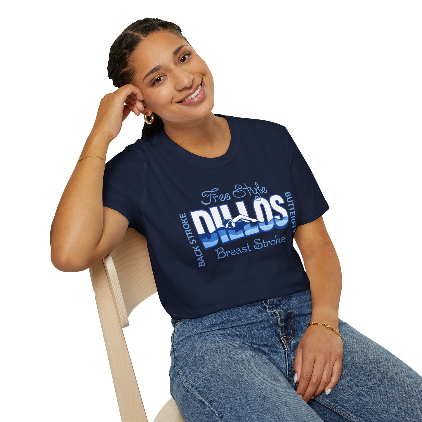 Dillos Blue Wave Strokes Shirt