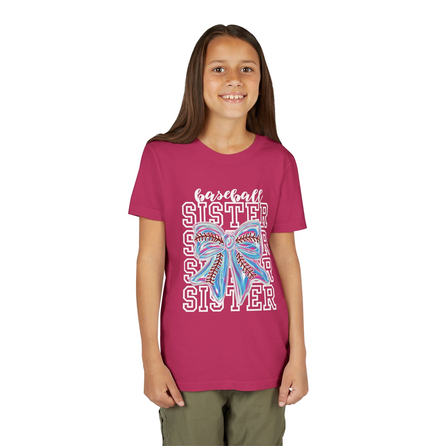 Baseball Sister Bow TShirt