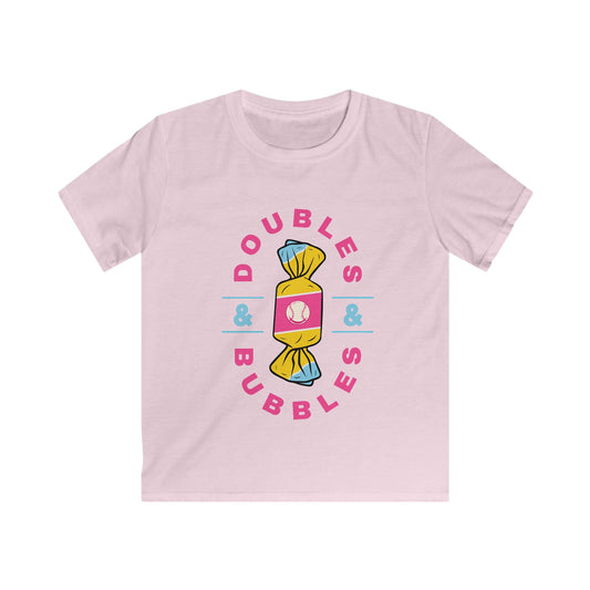 Doubles & Bubbles Youth Tee - Customizable with Ice Cream Drip Number