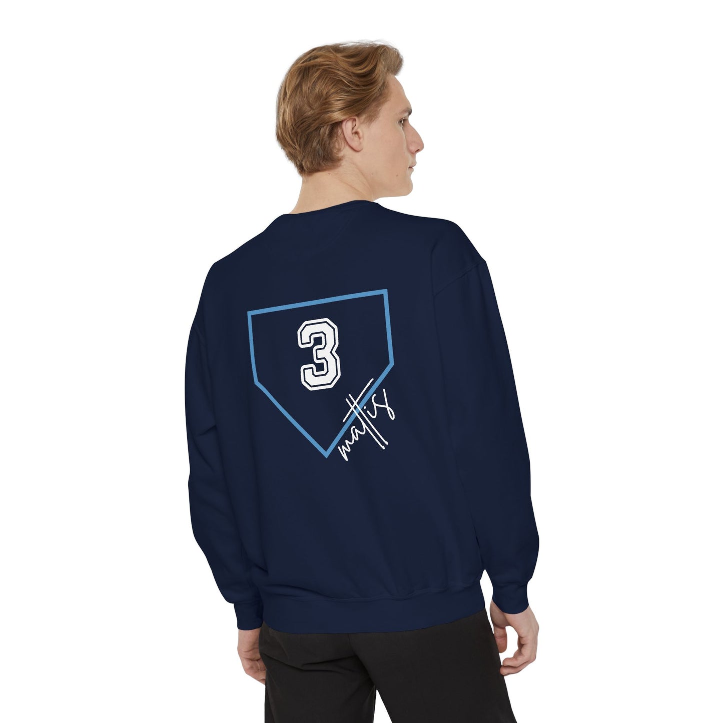 Who Are We Sweatshirt — Custom Home Plate Baseball Crewneck