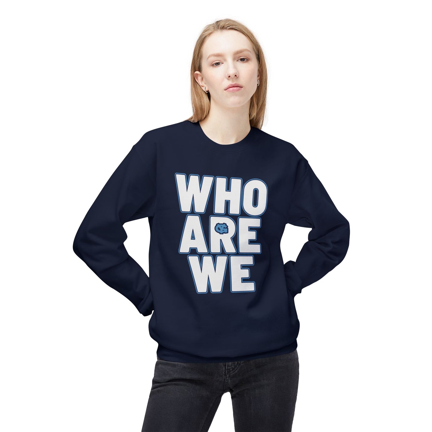 Who Are We Custom Crewneck Sweatshirt