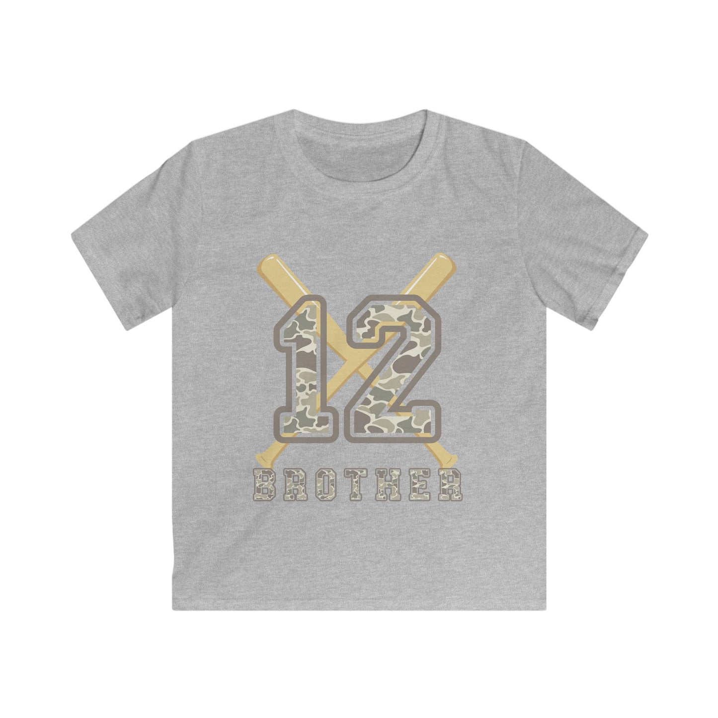 Custom Camo Baseball Bro Shirt- Youth