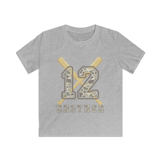 Custom Camo Baseball Bro Shirt- Youth