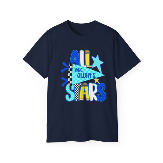 Ms. Allen's All Stars Unisex Ultra Cotton Tee, Teacher Appreciation Gift, Classroom Achievement Shirt, Fun Learning Apparel, [...]