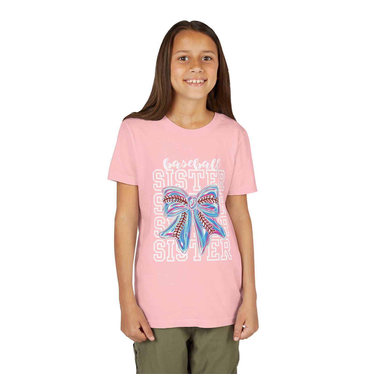 Baseball Sister Bow TShirt