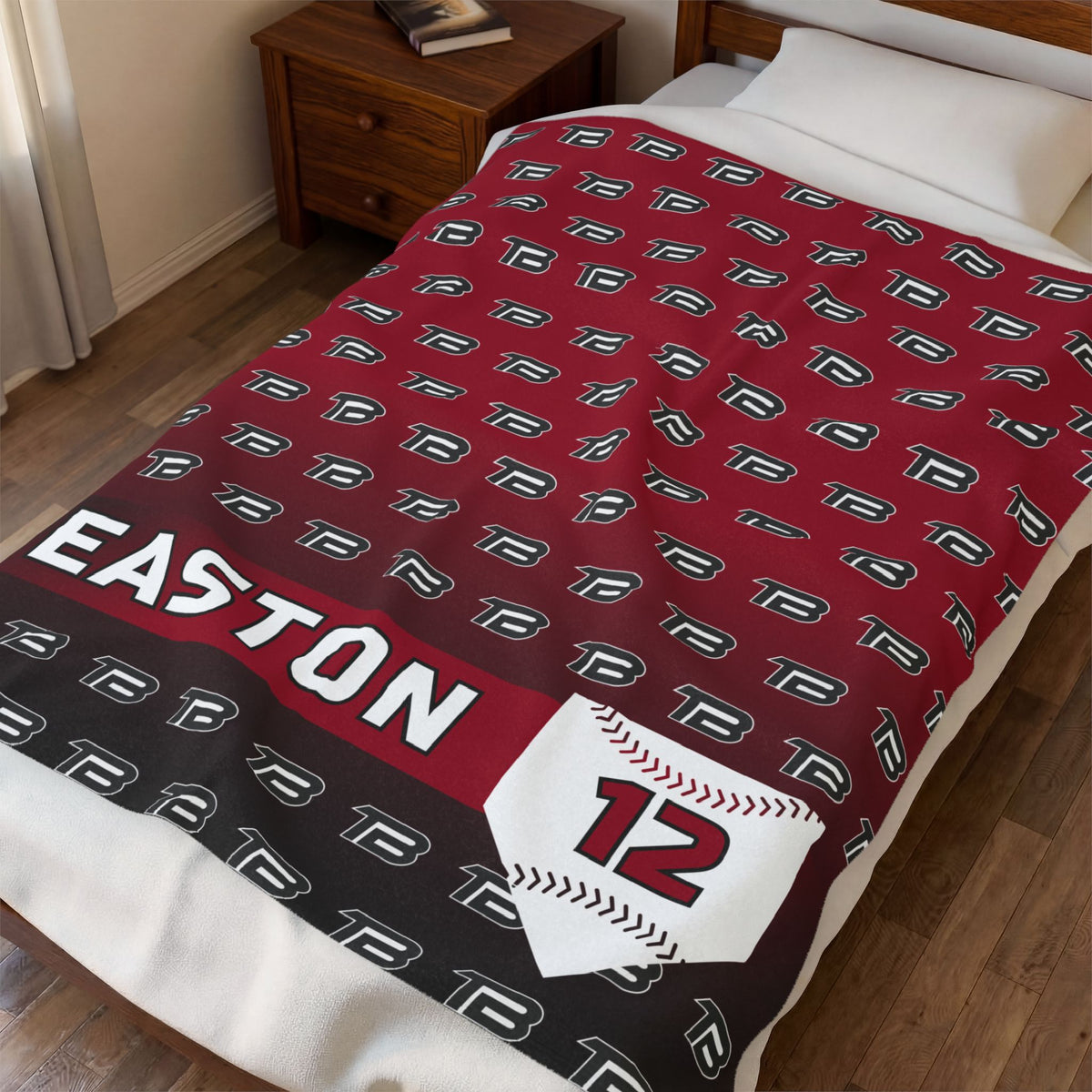 TEST Baseball | Custom Plush Blanket