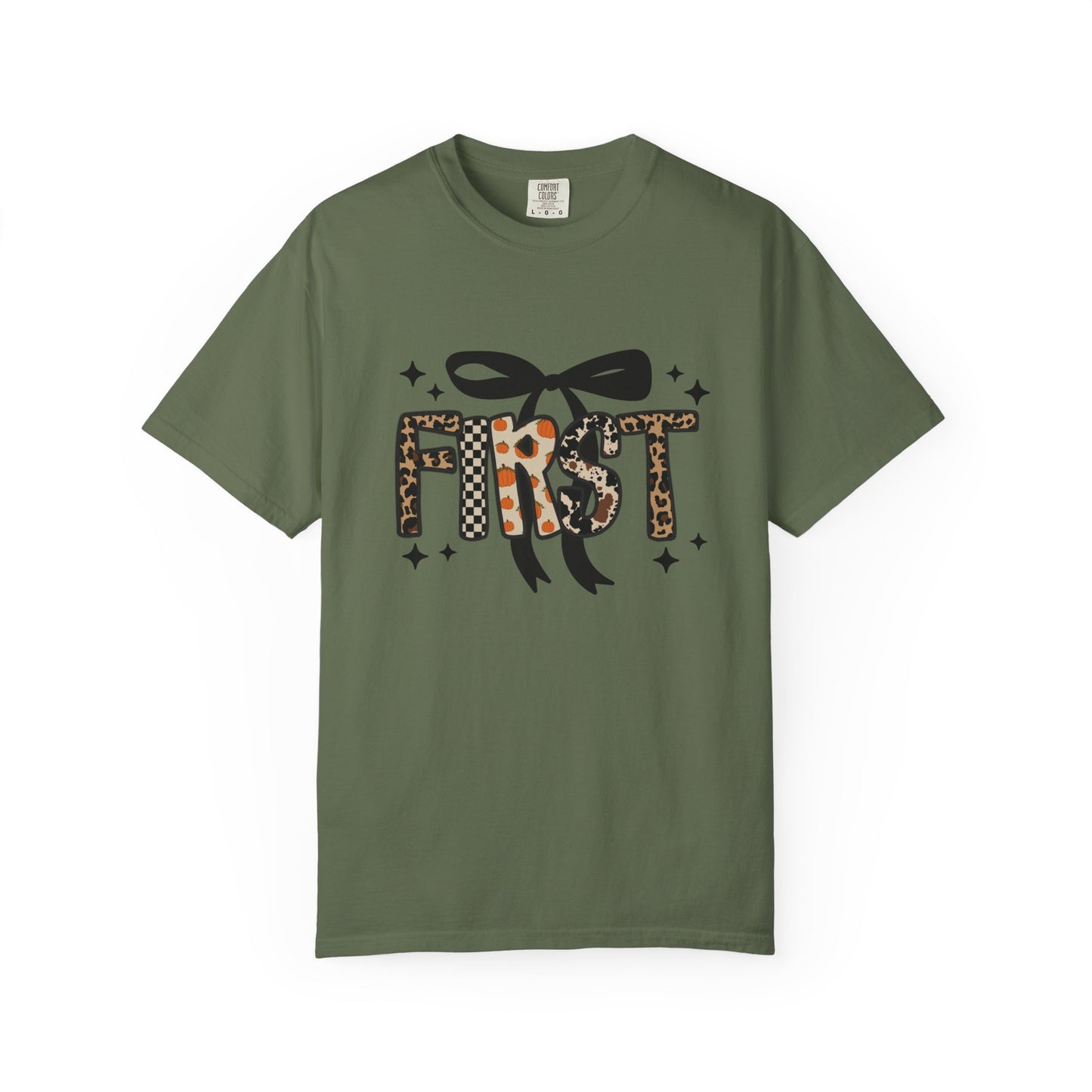 Fall Faux Embroidery T-shirt for First Grade Teachers