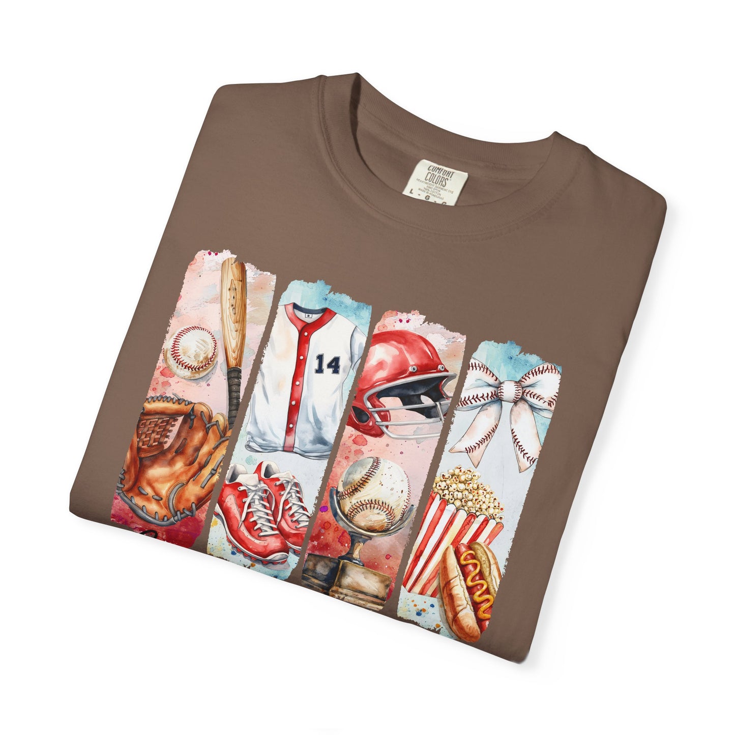 Watercolor Brushstorke Game Day Garment-Dyed T-Shirt