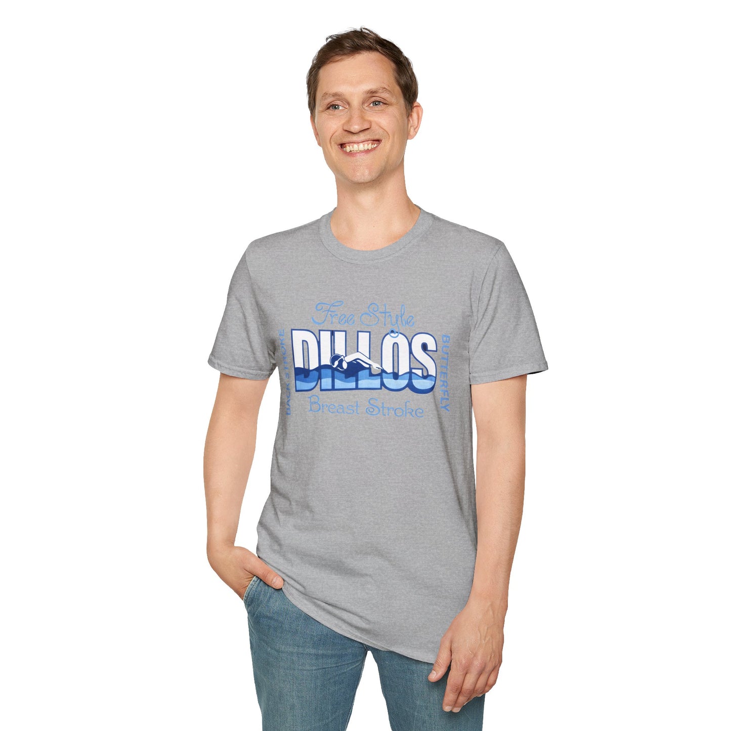 Dillos Blue Wave Strokes Shirt
