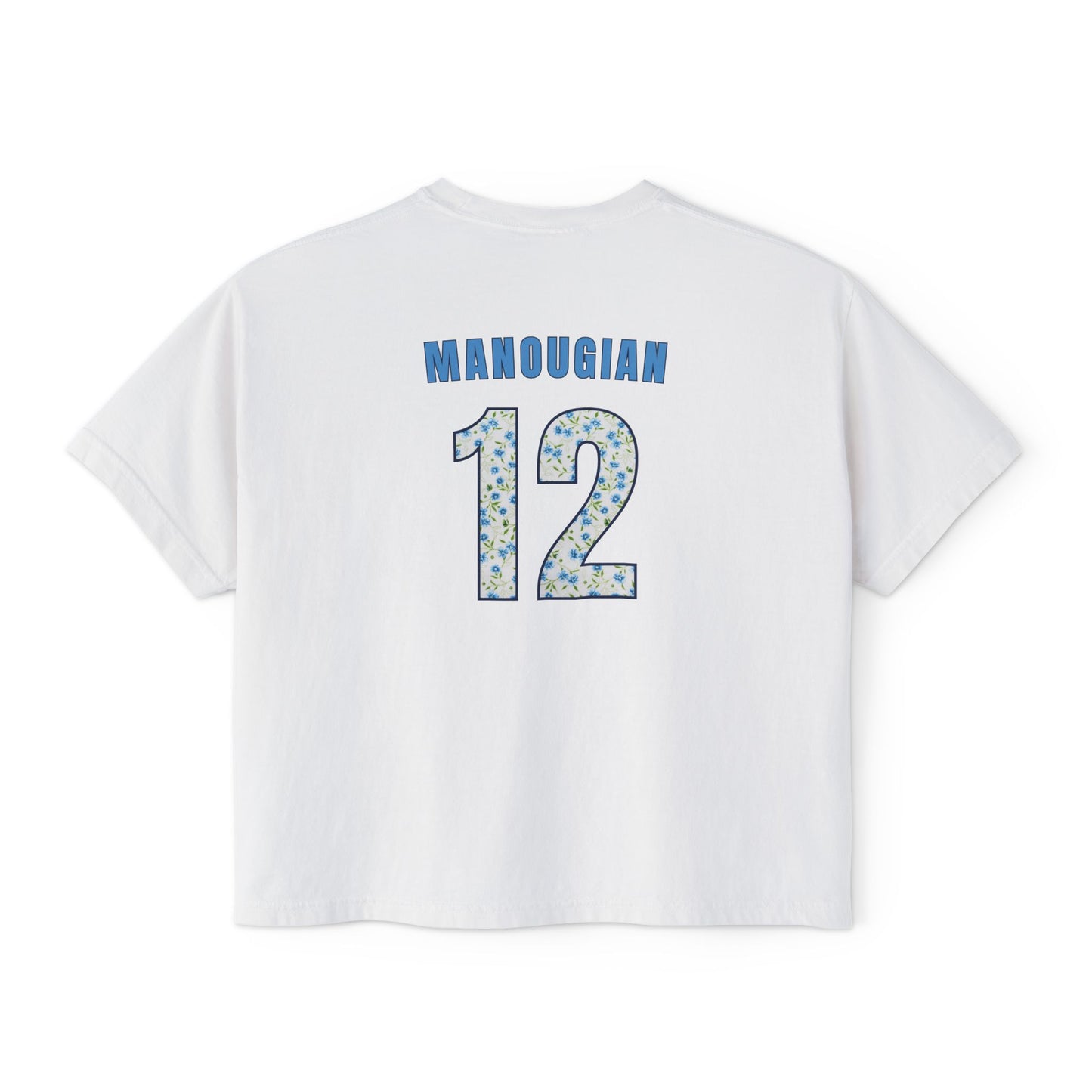 Personalized Floral Young Guns Women's Boxy Tee