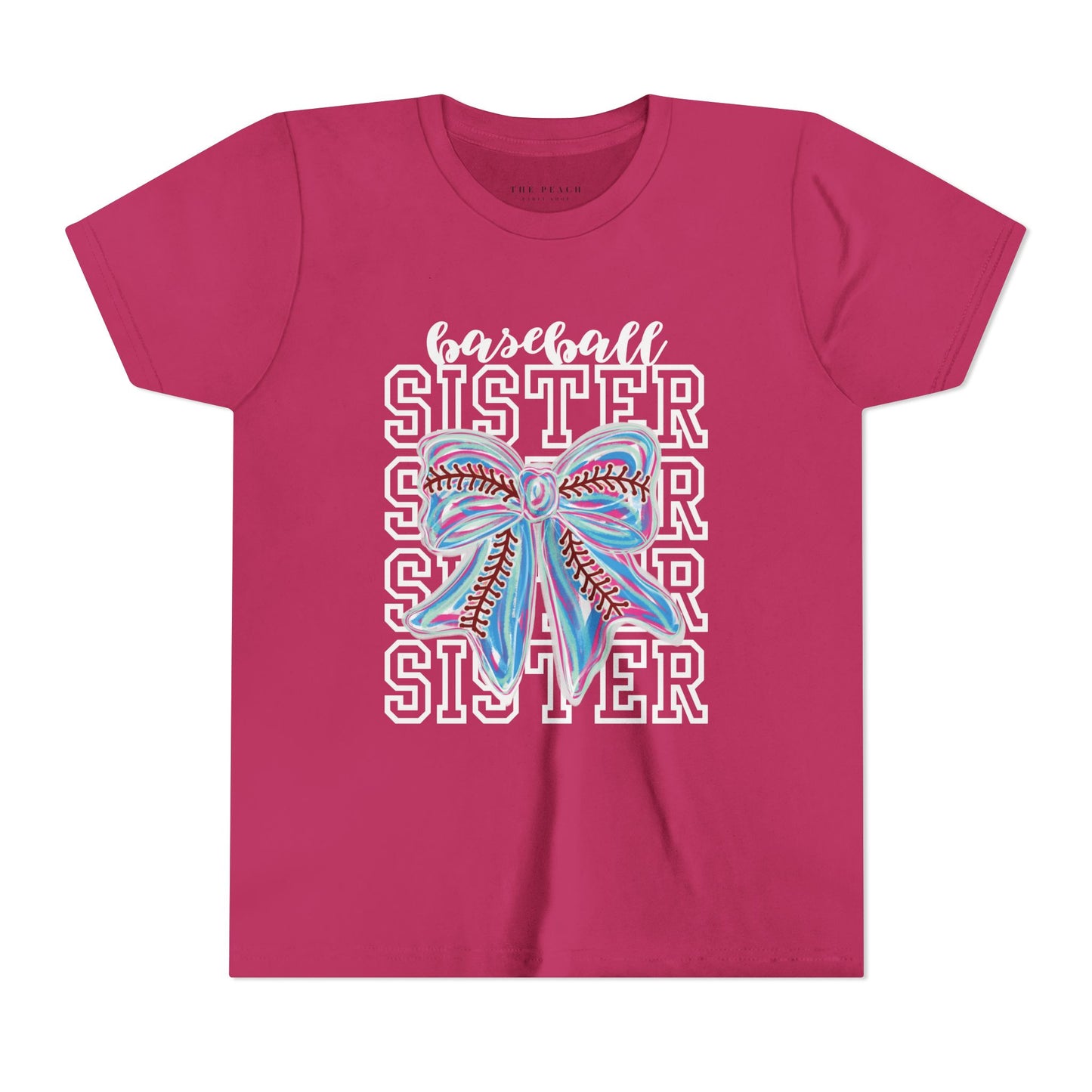 Baseball Sister Bow TShirt