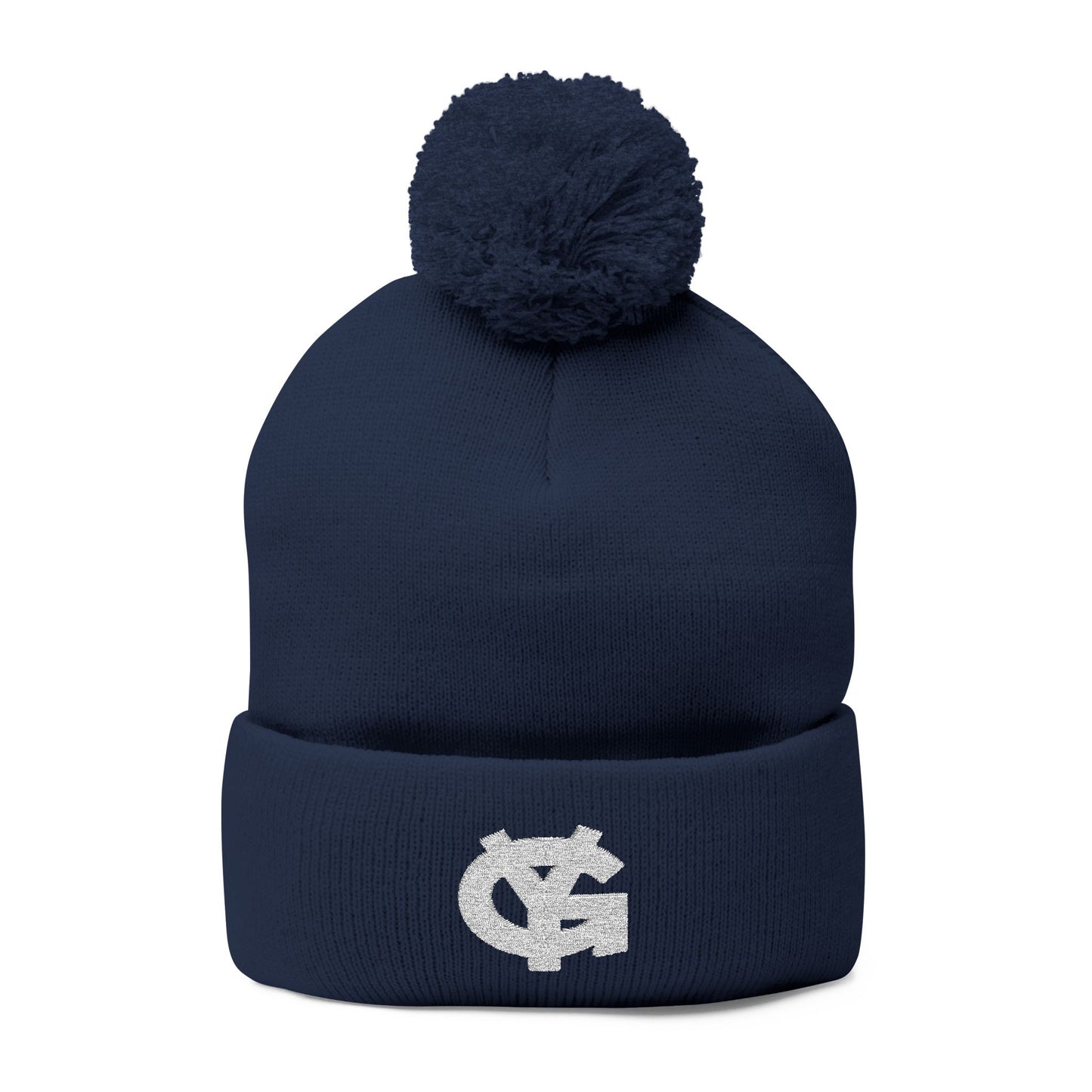 YG Pom-Pom Embroidered Knit Cap- Adult