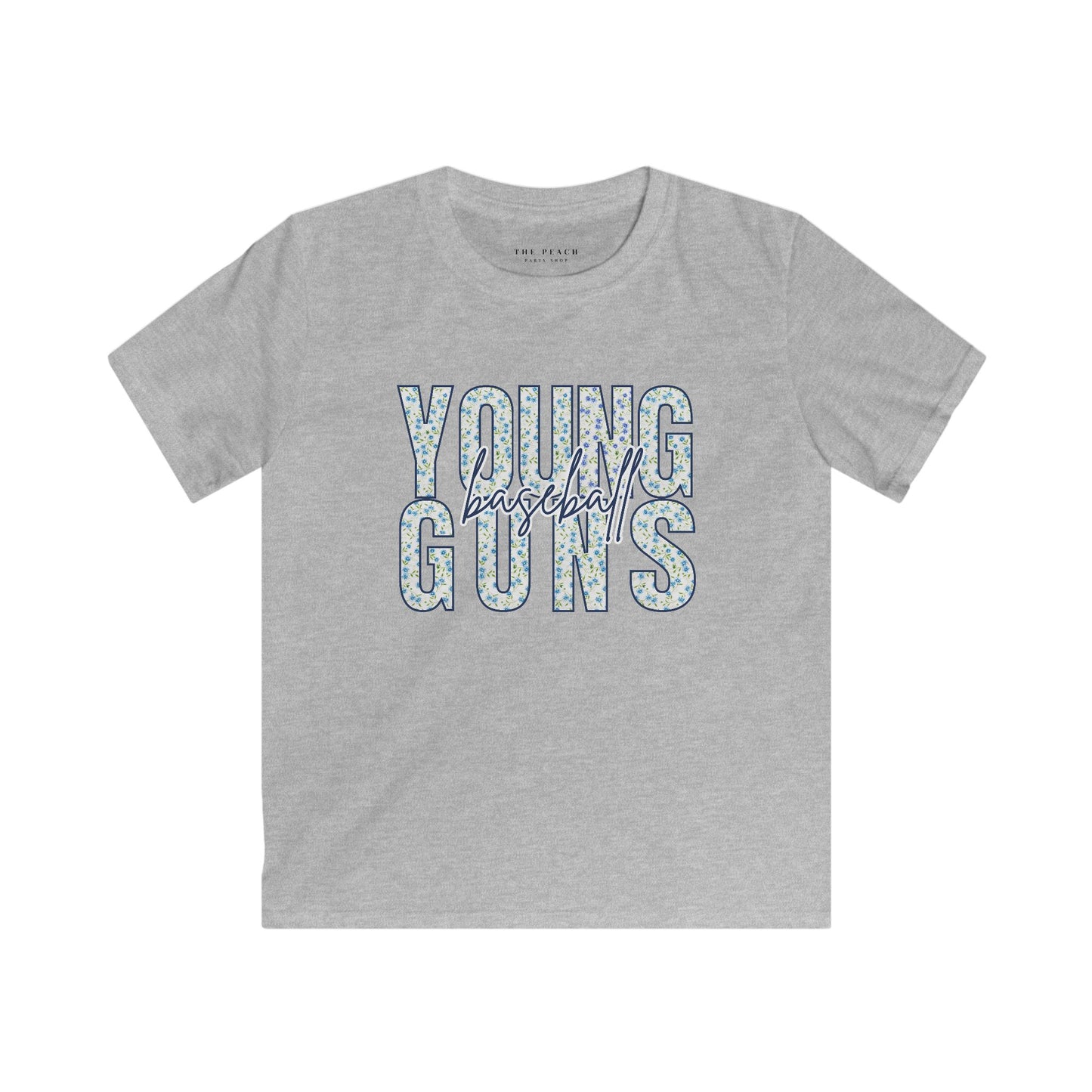 Personalized Young Guns Floral Patchwork Shirt- Youth