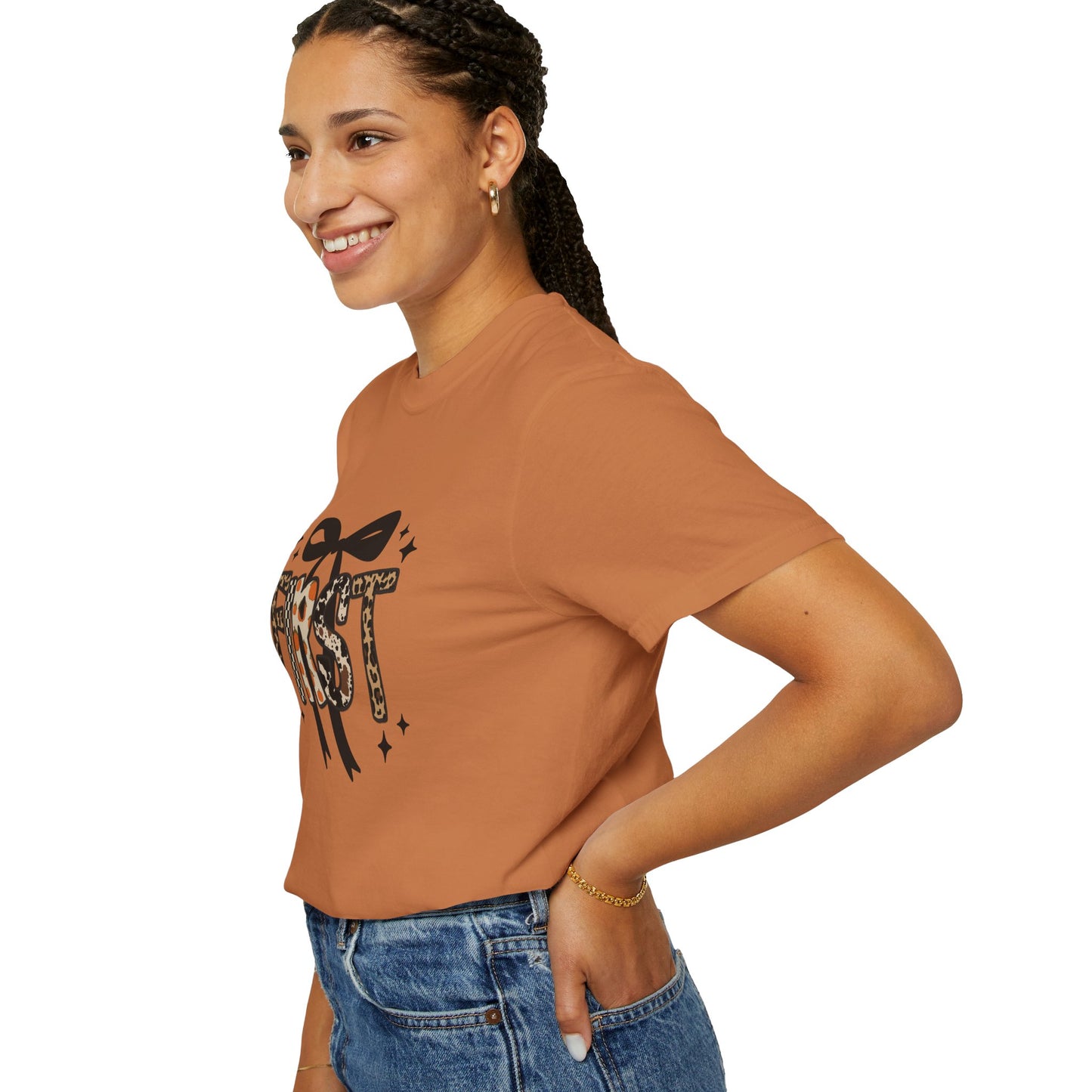 Fall Faux Embroidery T-shirt for First Grade Teachers