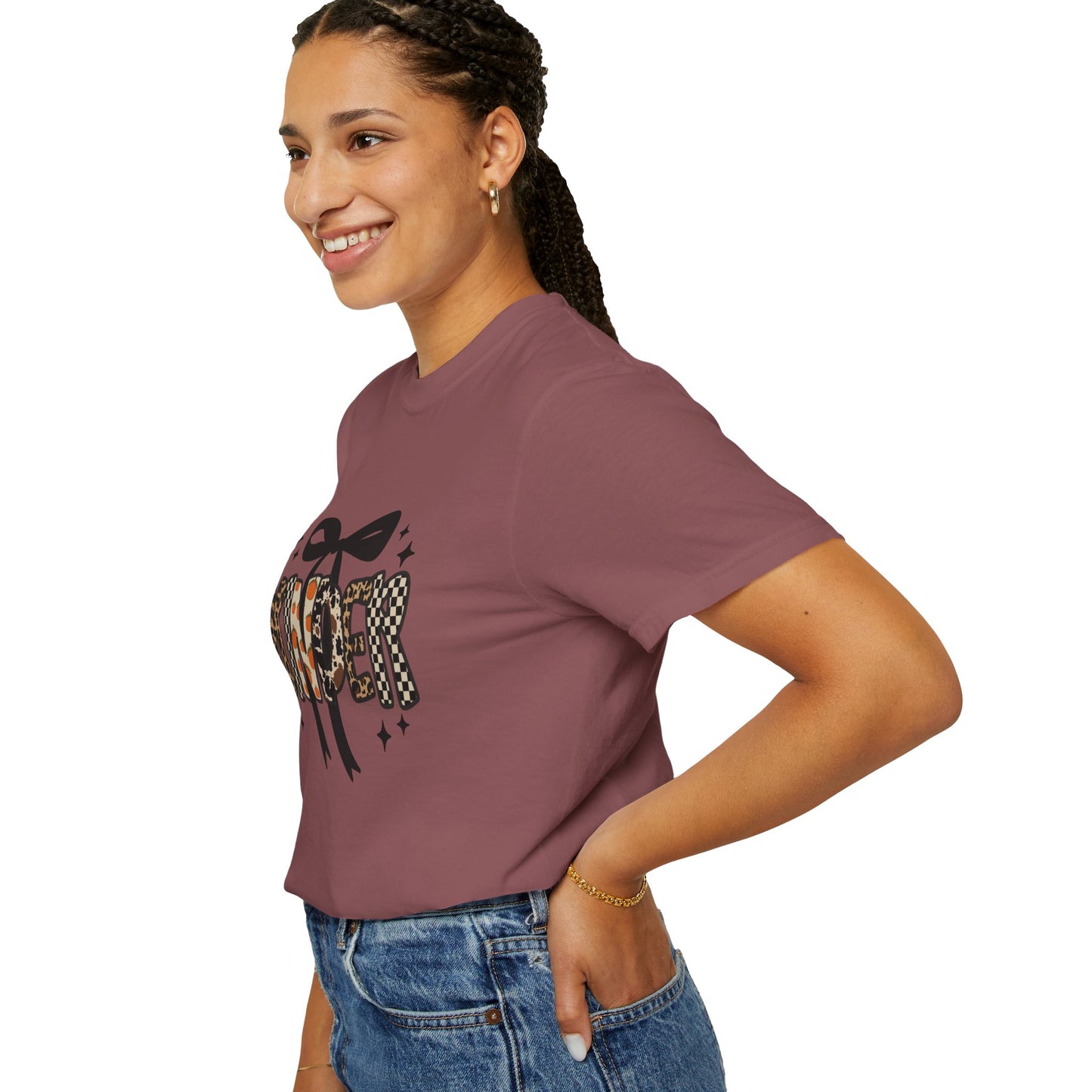 Fall Faux Embroidery T-shirt for Kinder Teachers