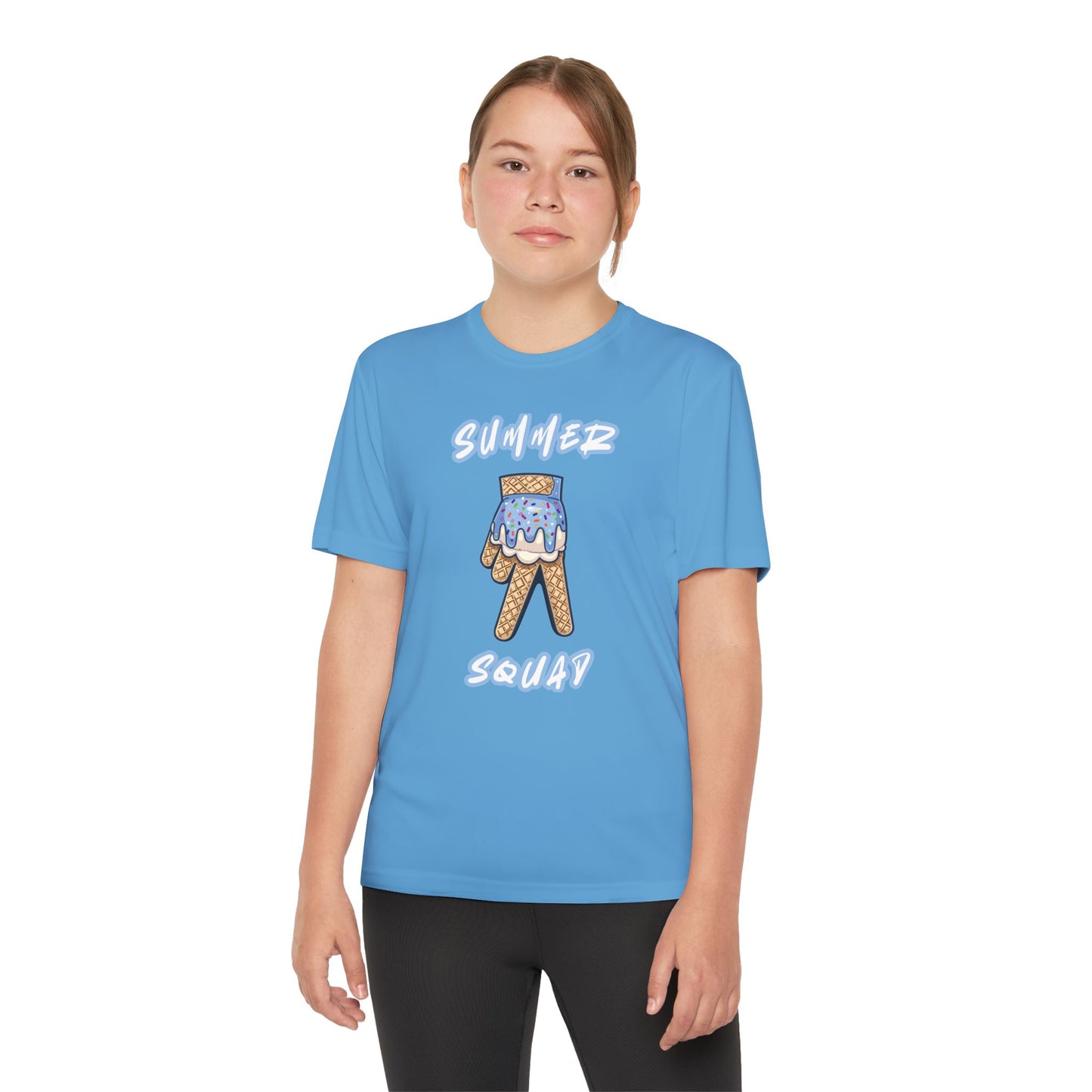 Youth Summer Squad Ice Cream Drip Competitor Tee