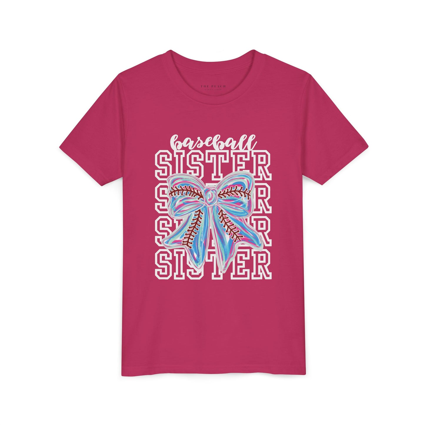 Baseball Sister Bow TShirt