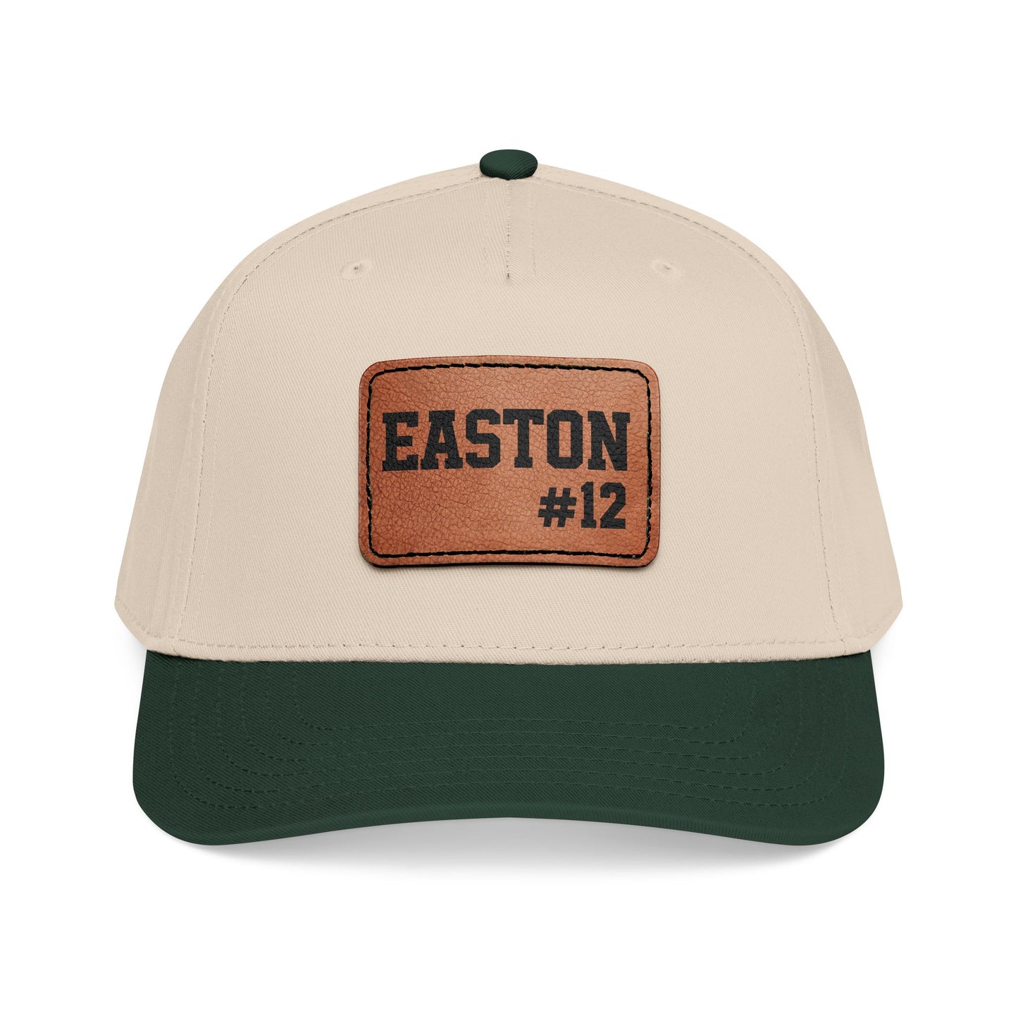 Custom Game Day Hat | Leather Patch Name & Number Hat