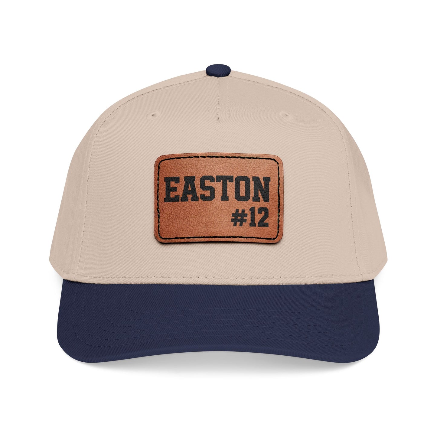 Custom Game Day Hat | Leather Patch Name & Number Hat